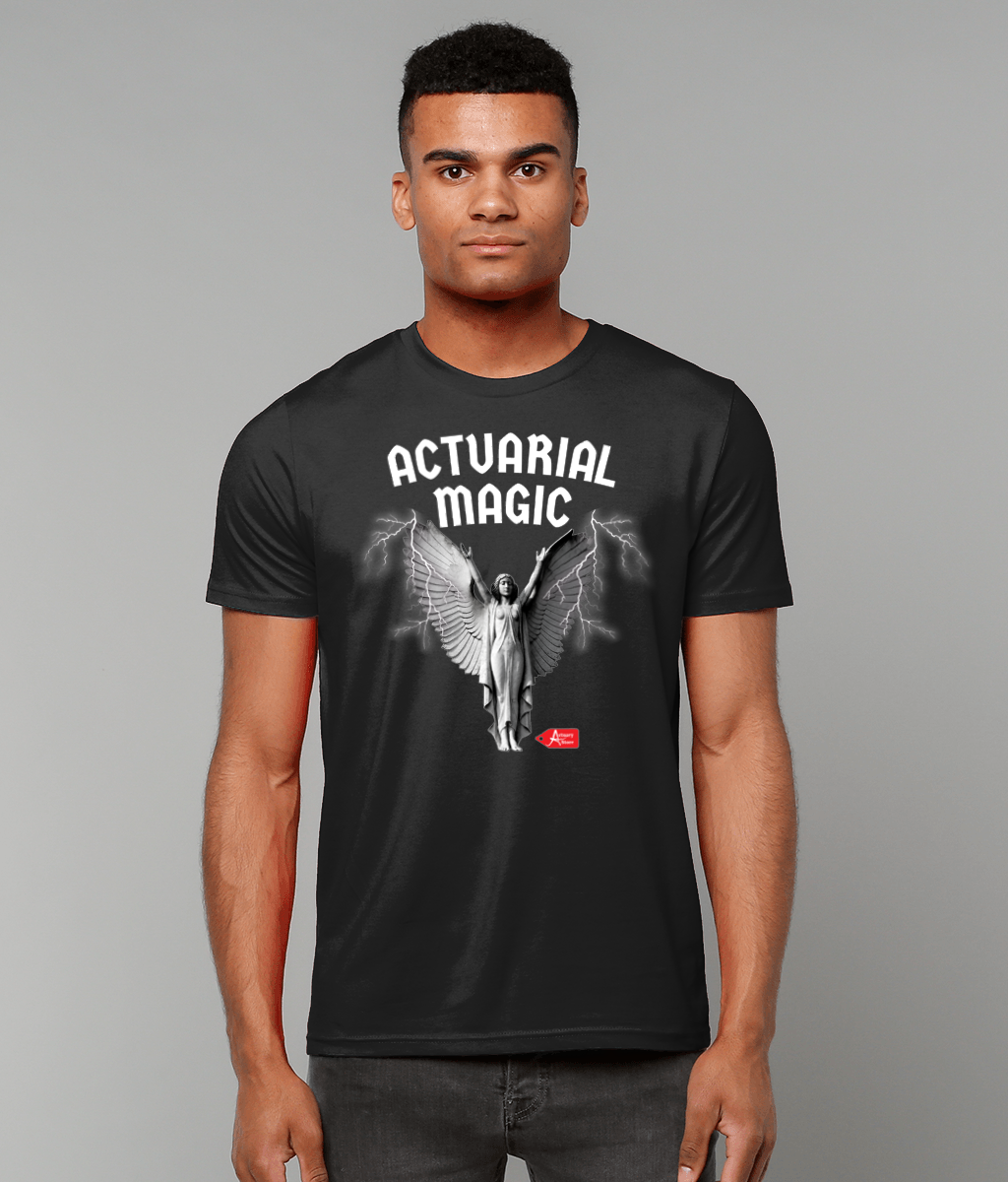 Actuarial Magic Streetwear Angel Black T-Shirt