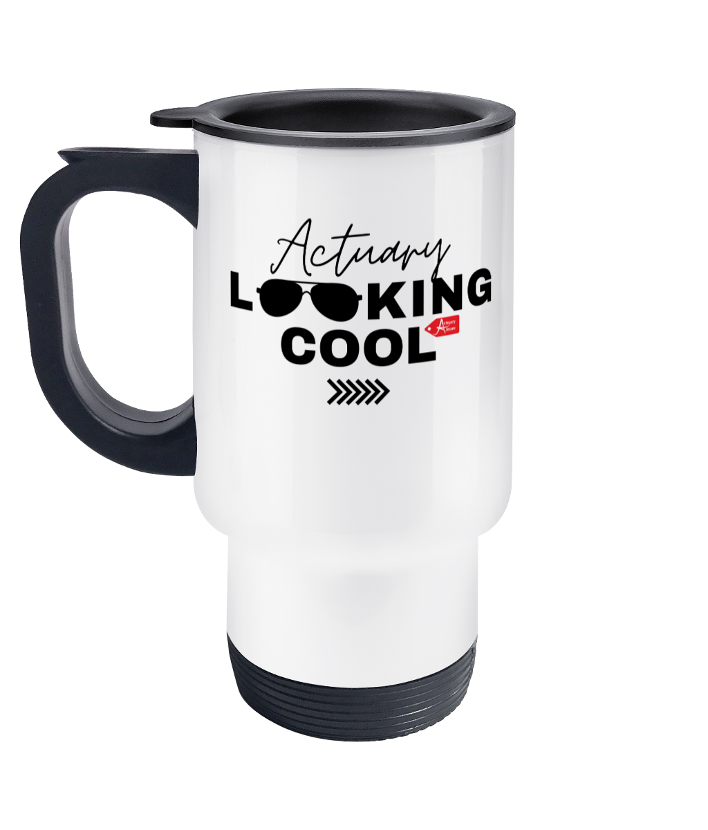 Actuary Looking Cool Shades Stainless Steel Travel Mug
