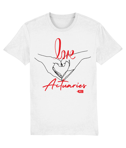 Love Actuaries White T-Shirt